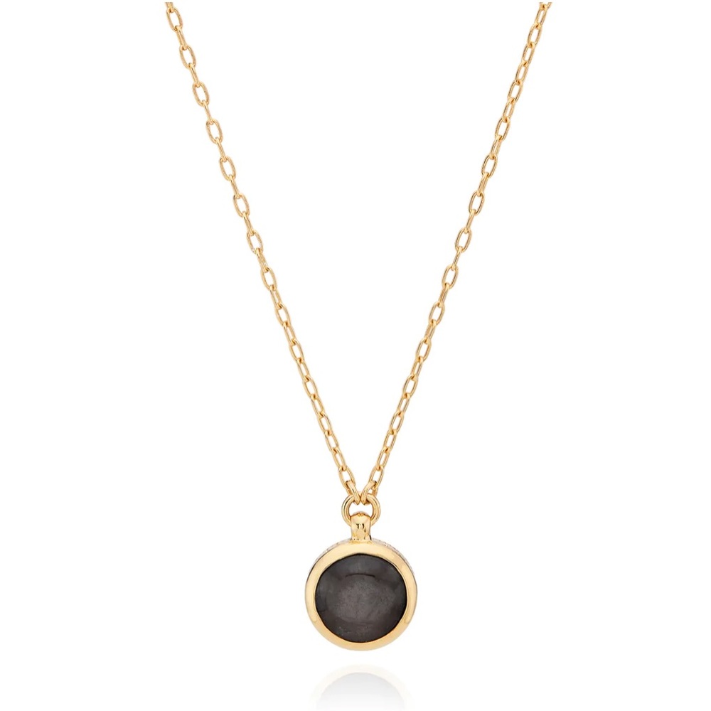Anna Beck Small Grey Sapphire Pendant Necklace, 16-18" NWB